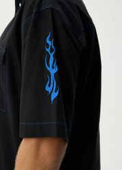 Utility Short Sleeve Shirt - Black | Afends