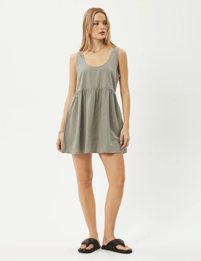 Jesse Mini Dress - Olive | Afends
