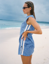 Sporty Dress - Blue Gingham | Atmosea
