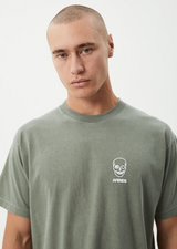 Skeletor Boxy Tee - Washed Sycamore | Afends