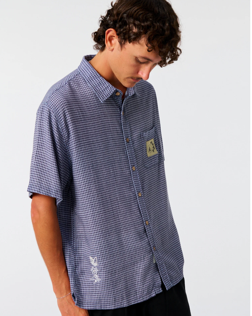 Wingnut Short Sleeve Shirt - Worker Blue