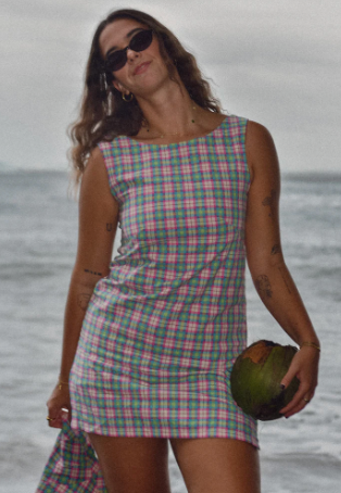 Play Dress in Fika Gingham | Atmosea