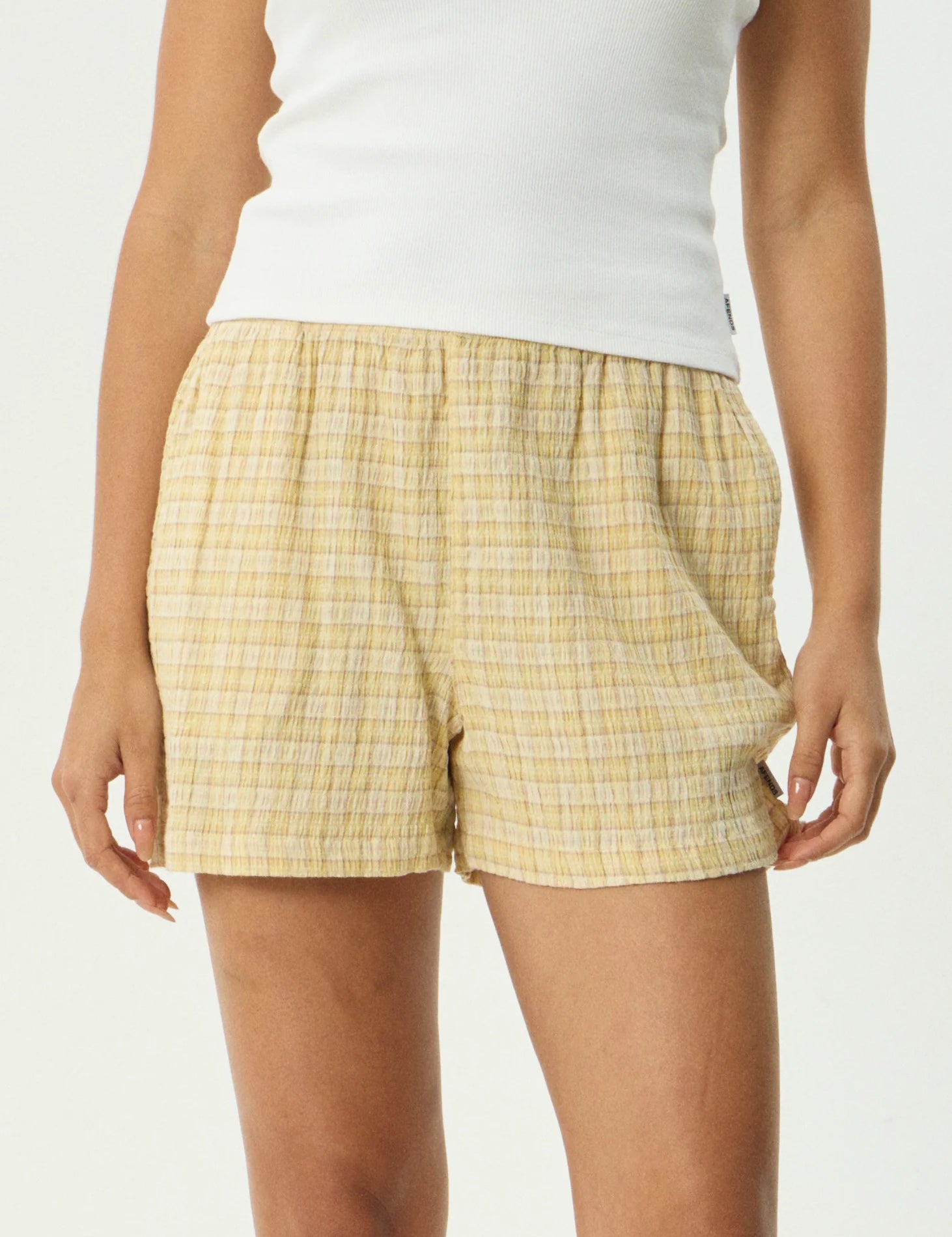 Sunday Seersucker Short - Lemon Check | Afends
