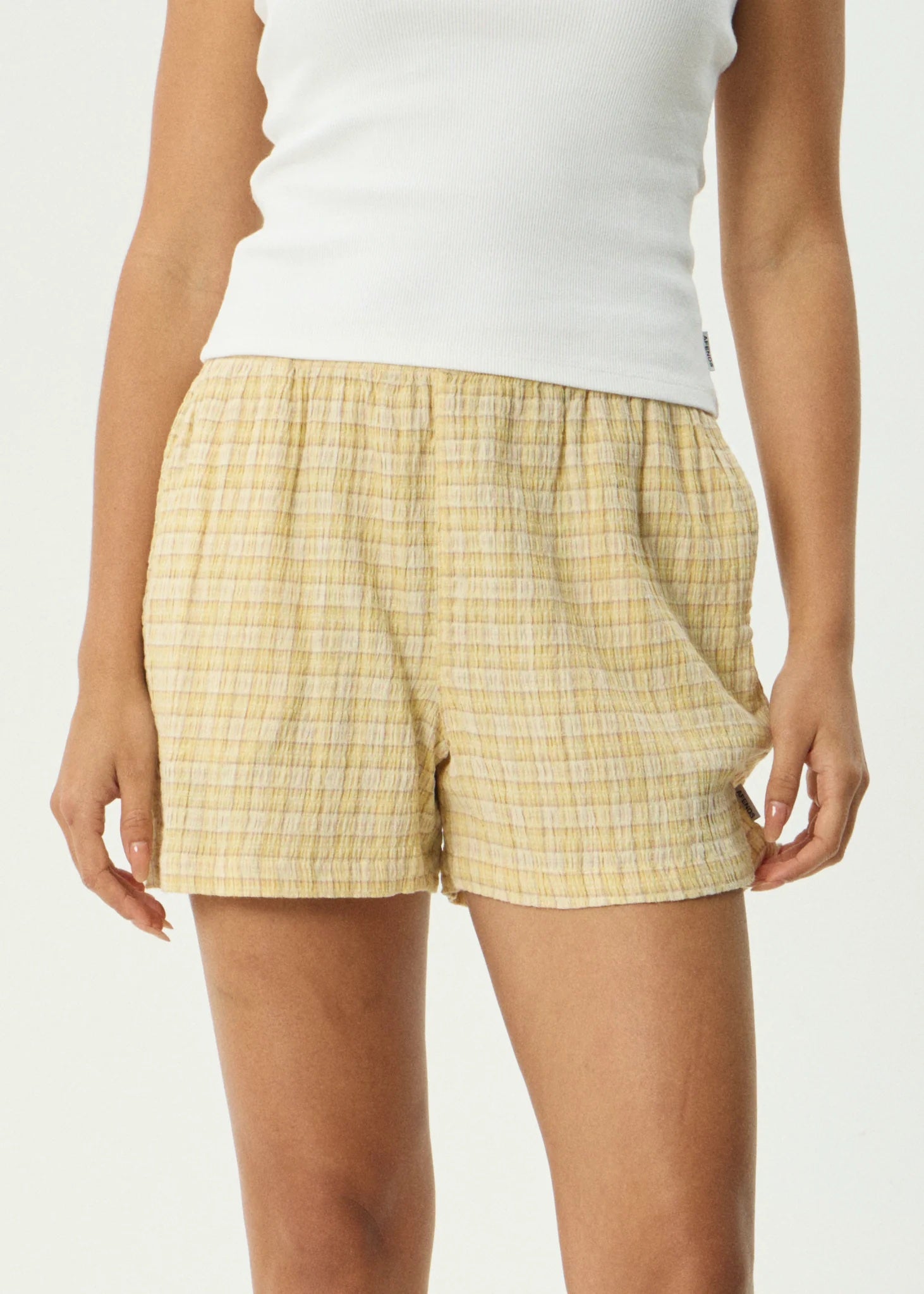 Sunday Seersucker Short - Lemon Check | Afends