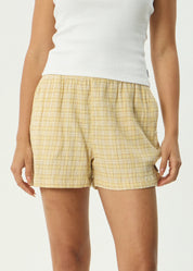 Sunday Seersucker Short - Lemon Check | Afends
