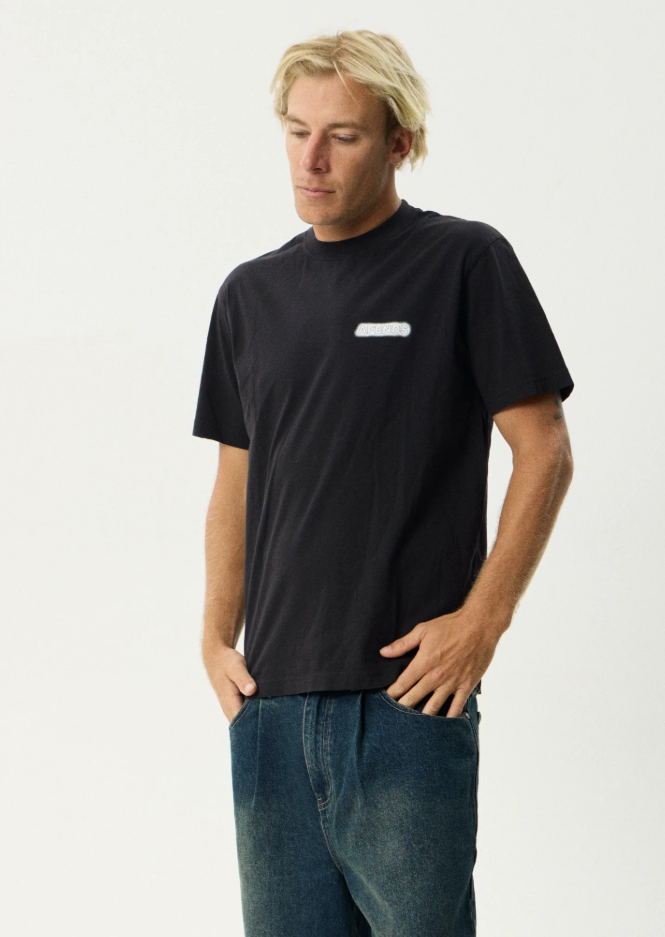 X-Ray Retro Tee - Stone Black | Afends