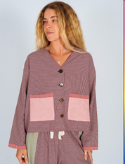 Patchwork Overshirt - Houndstooth | Atmosea
