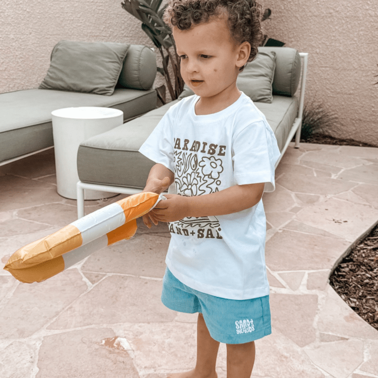Kids Blue Cord Shorts | Salt and Sand