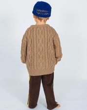 Kids Cable Knit in Mocha | Atmosea