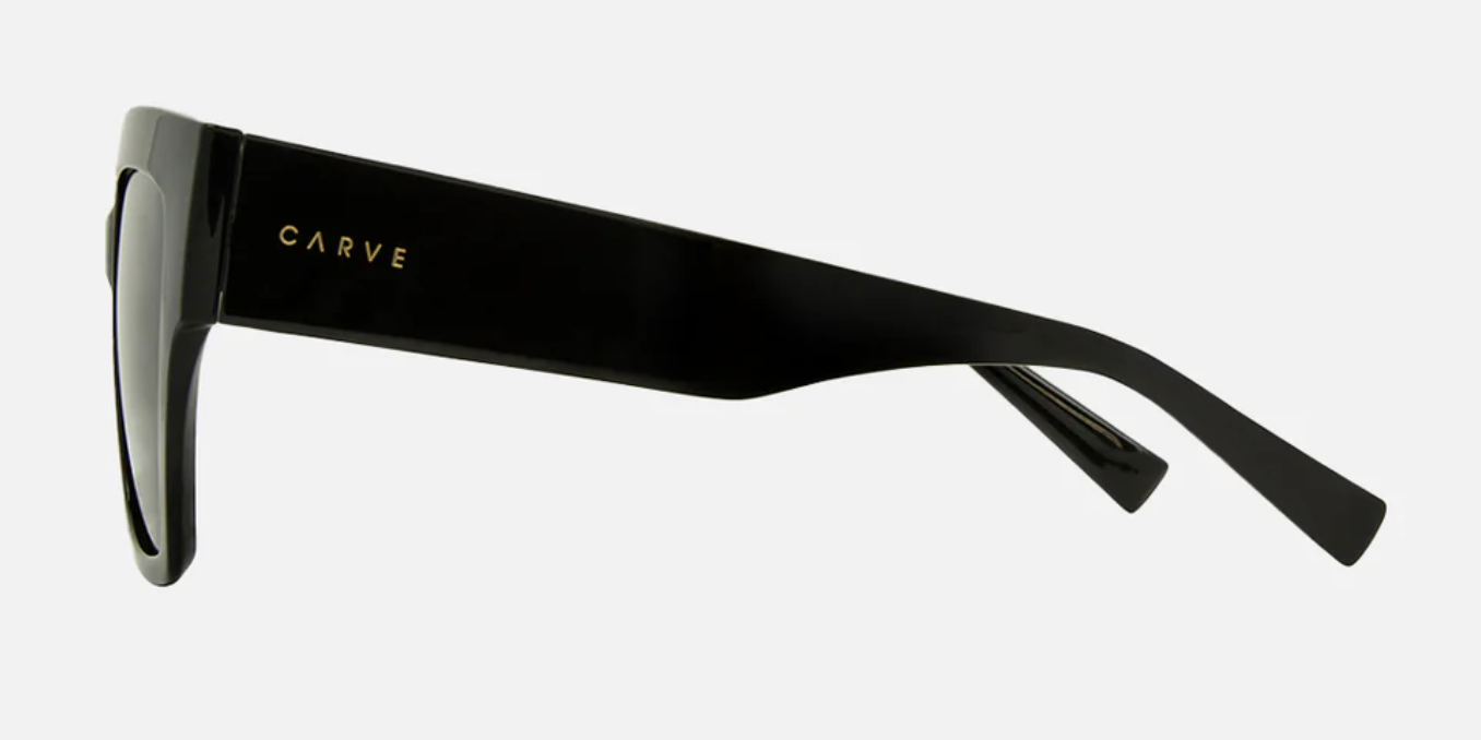 Valerie - Gloss Black Dark Grey Polarized Lens| Carve