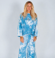 Lounge Long Sleeve Tee in Cloud Tie Dye | Atmosea