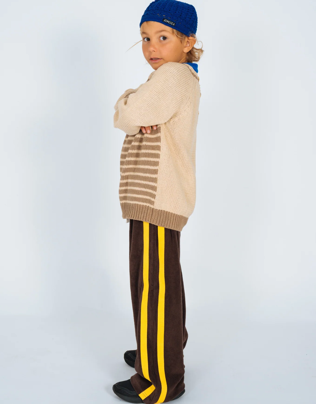 Mini Terry Pant in Choclate and Mango | Atmosea