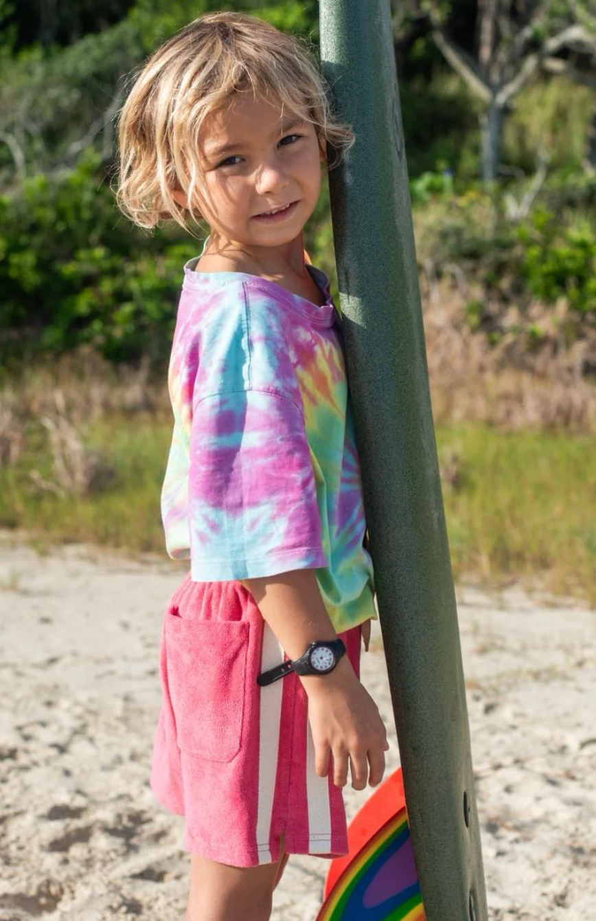 Mini Terry Towelling Shorts Strawberry | Atmosea