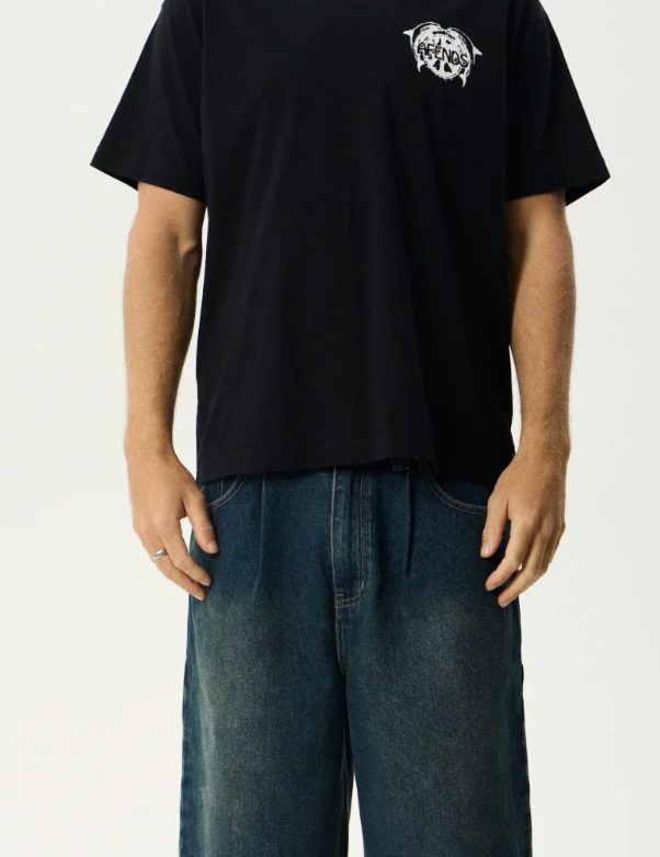 Dolfends- Boxy Tee Boxy Tee Black | Afends