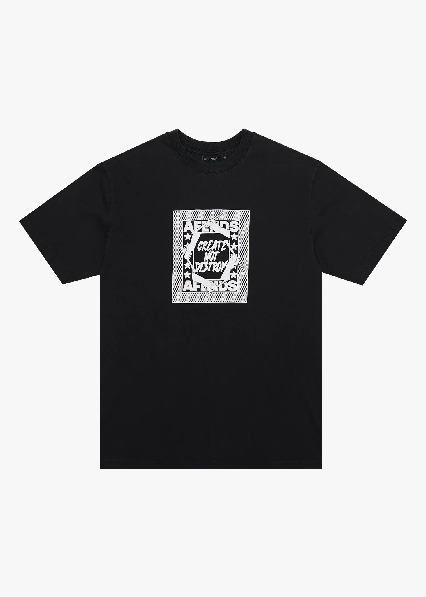 Painter Retro Tee - Stone Black | Afends
