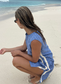 Sporty Dress - Blue Gingham | Atmosea