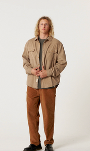 Lazy Boy Cord Shirt - Taupe | The Critical Slide Society