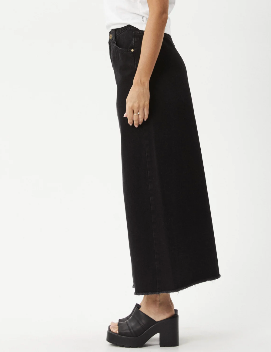 Chichi Midi Skirt - Faded Black | Afends