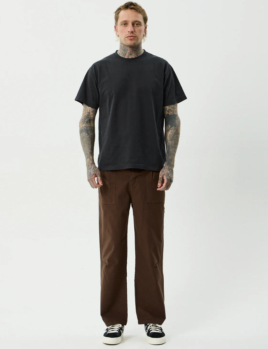 Glider Pleated Pant - Coffee | Afends