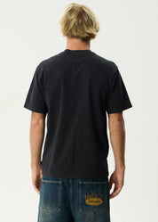 Painter Retro Tee - Stone Black | Afends