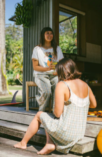 Patchword Dress in Cottage Plaid | Atmosea