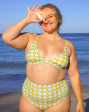 Frankie Bikini Top - Beach Blossom | Ceacea Swimwear
