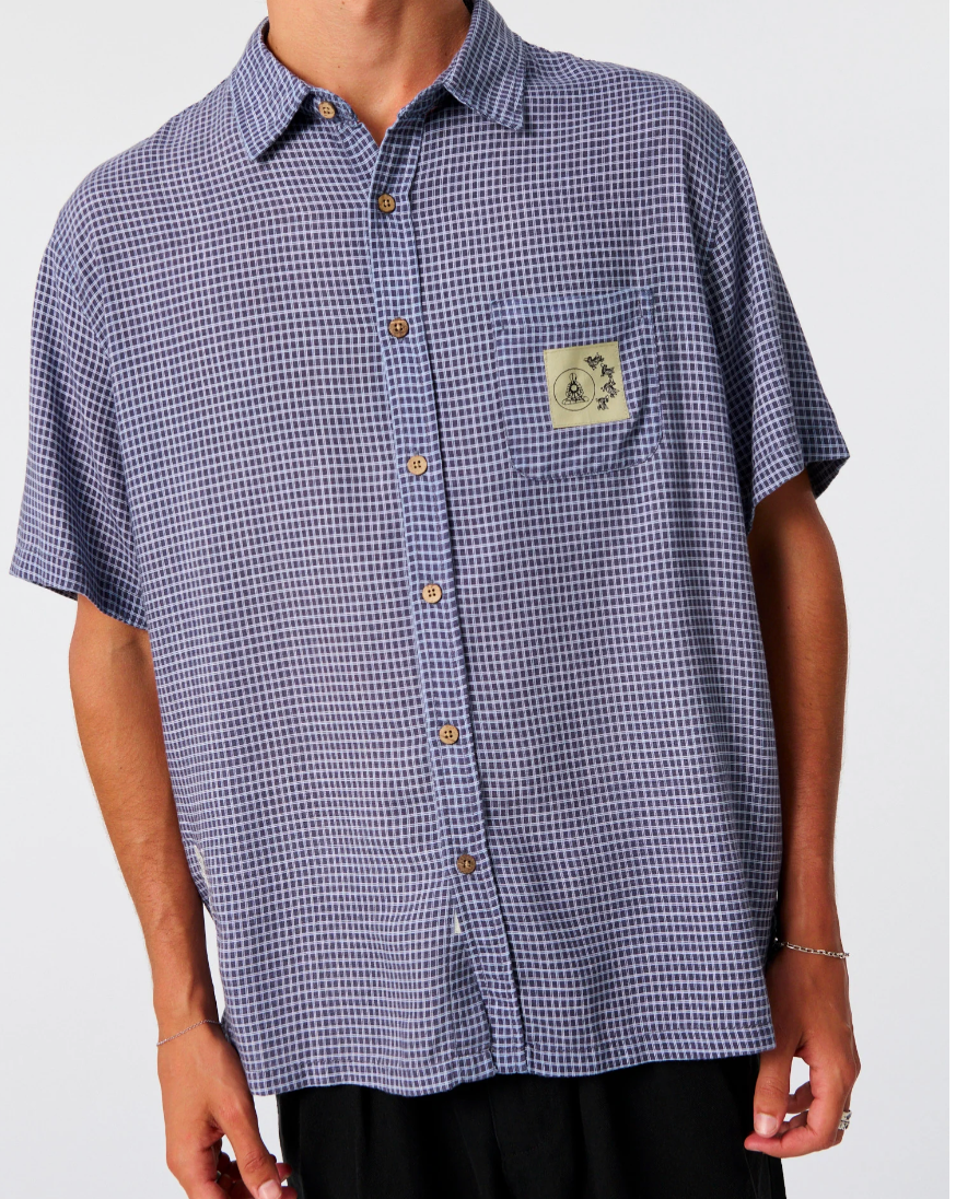 Wingnut Short Sleeve Shirt - Worker Blue
