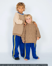 Mini Terry Pant in Cobalt and Yellow | Atmosea