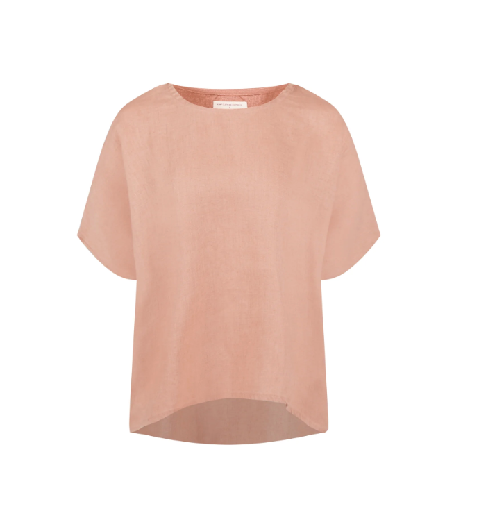Boxy Top - Rose | Hemp Clothing Australia