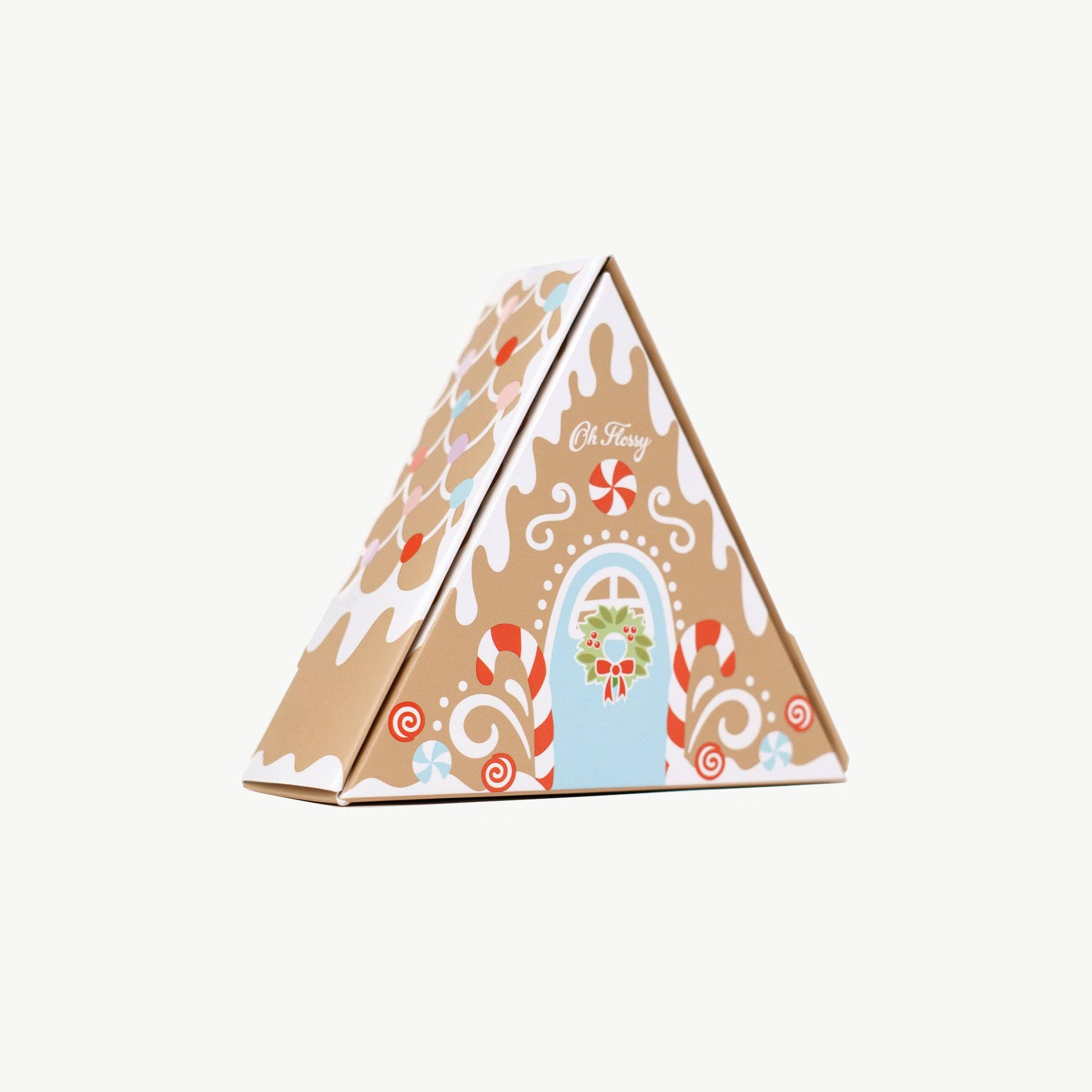 Oh Flossy Christmas Gingerbread House Mini Mani Set