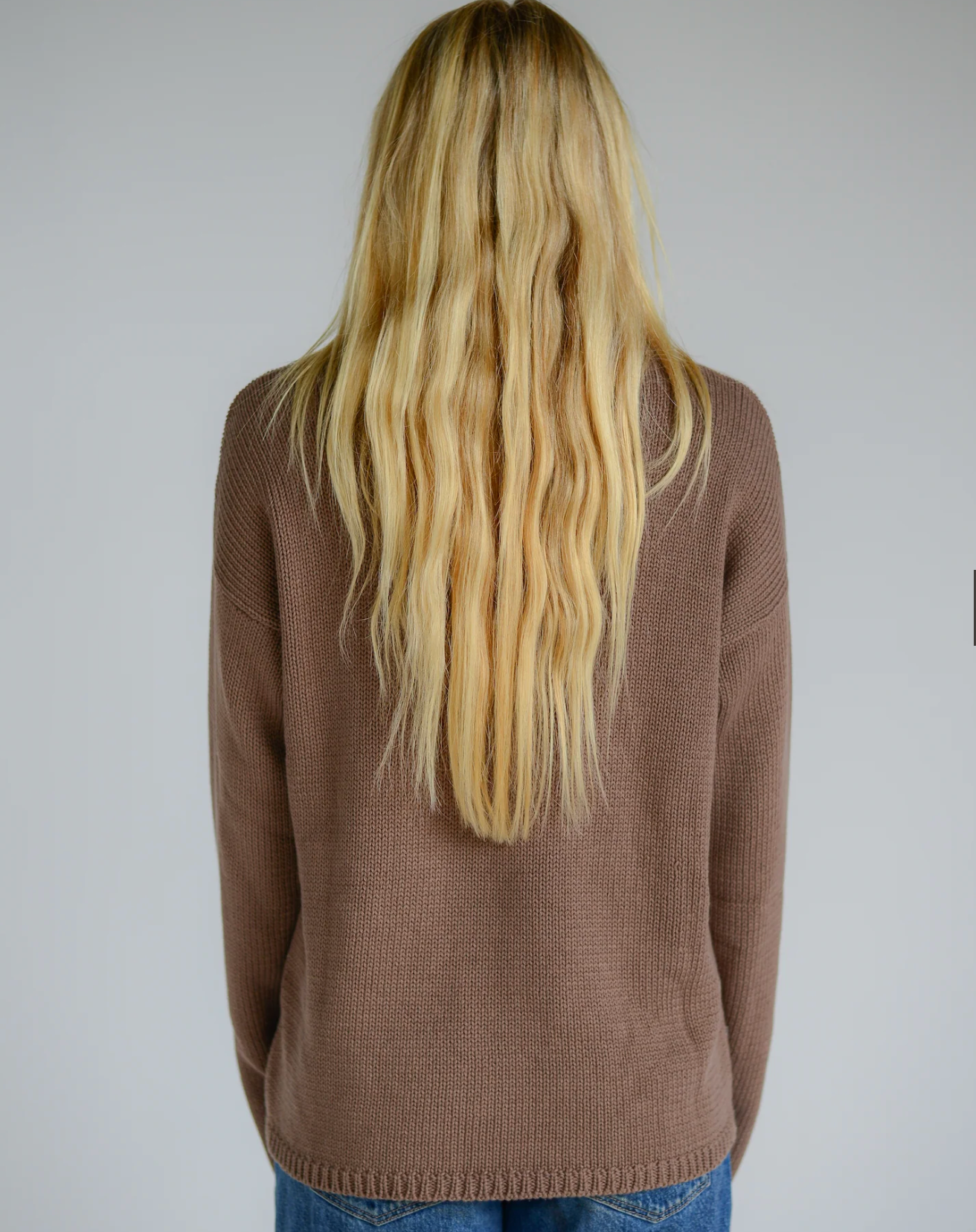 Lucia Knit Jumper Mocha | The Bare Road