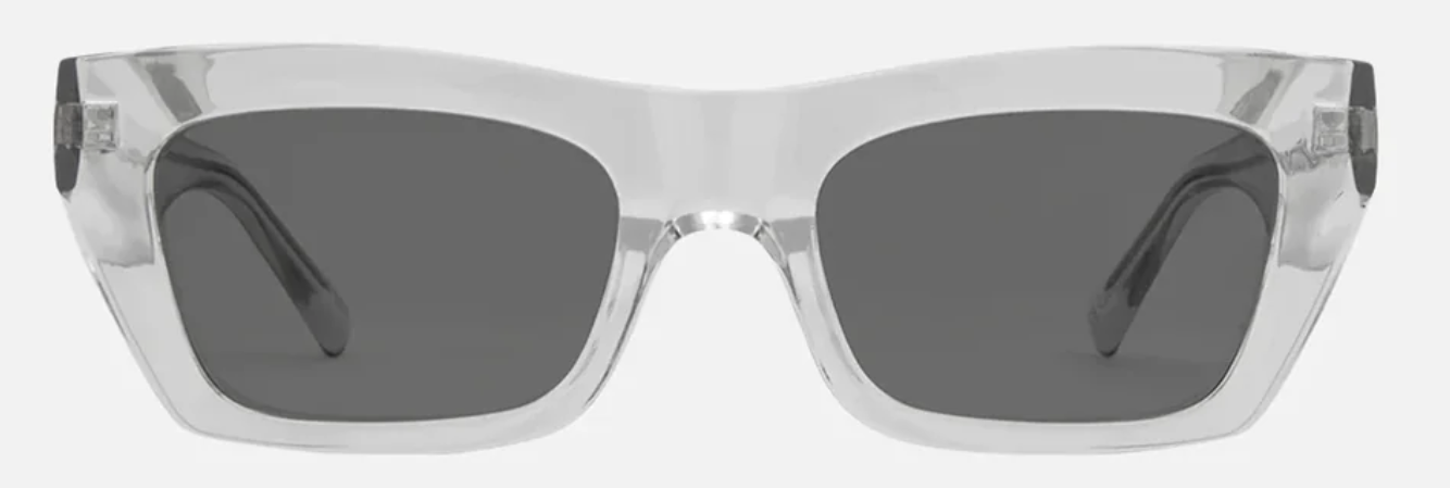 Solis - Gloss Crystal Clear Frame with Grey Lens | Carve