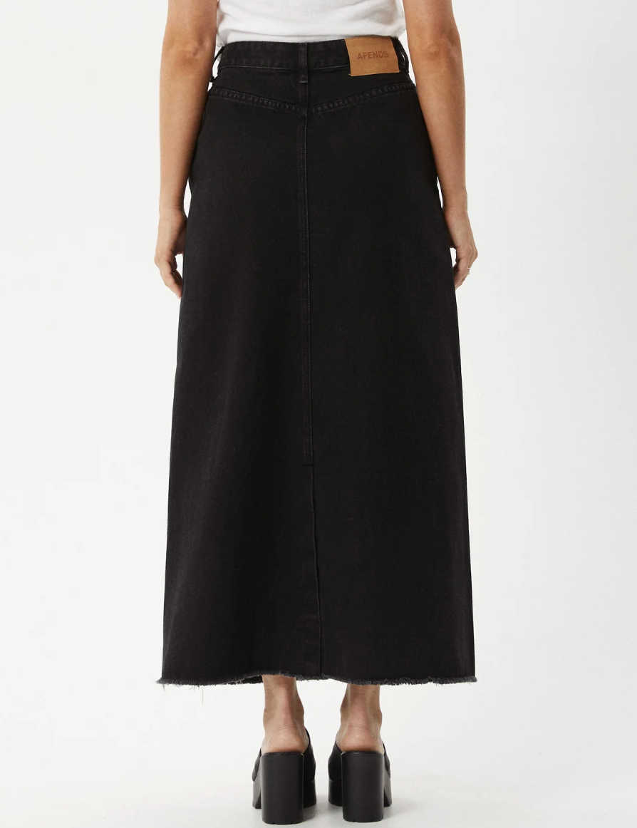 Chichi Midi Skirt - Faded Black | Afends