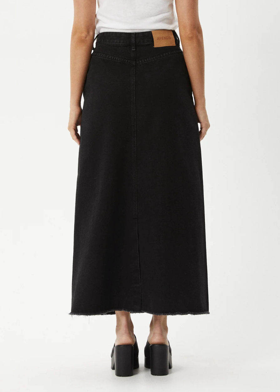 Chichi Midi Skirt - Faded Black | Afends