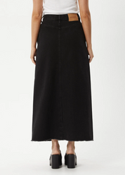 Chichi Midi Skirt - Faded Black | Afends