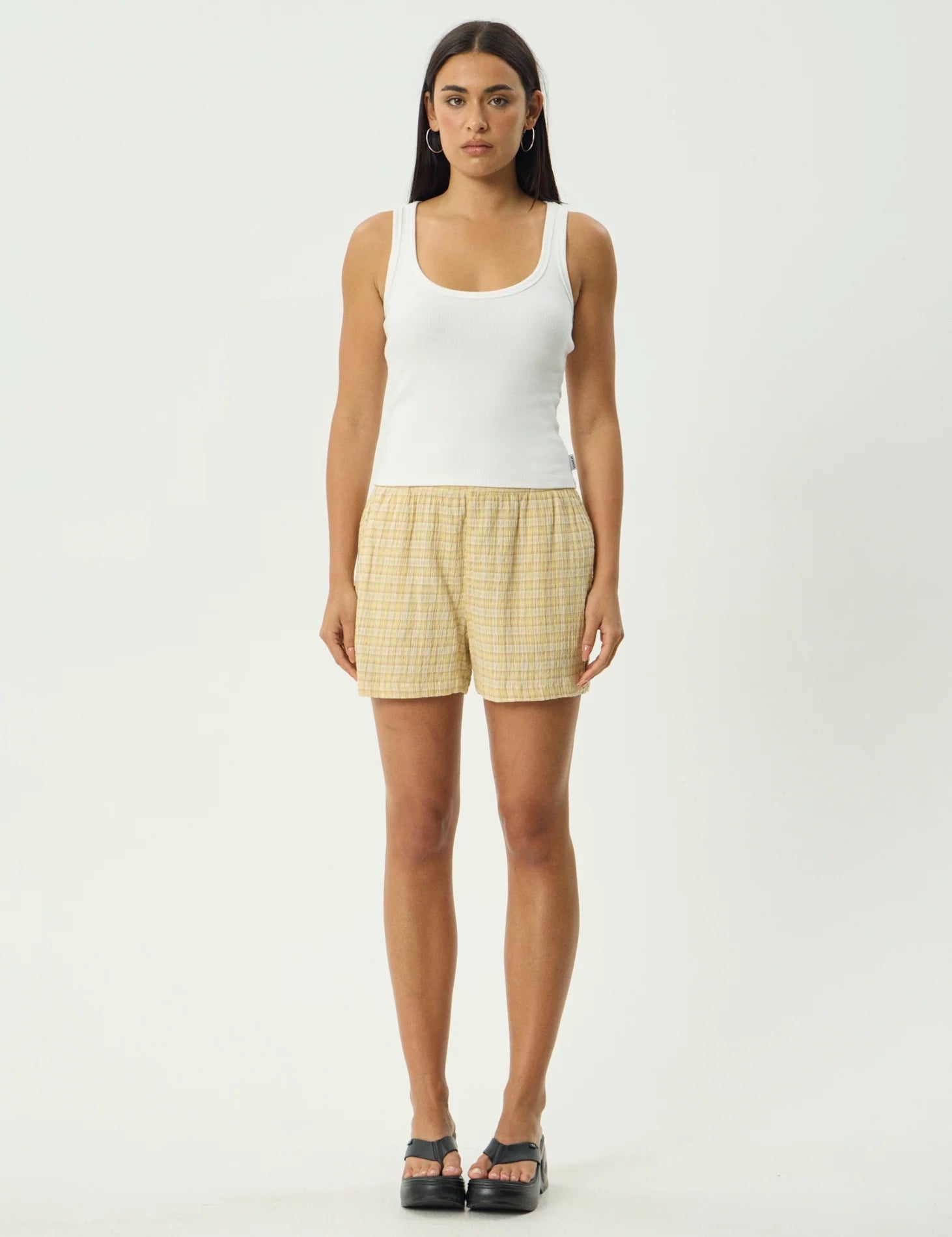 Sunday Seersucker Short - Lemon Check | Afends