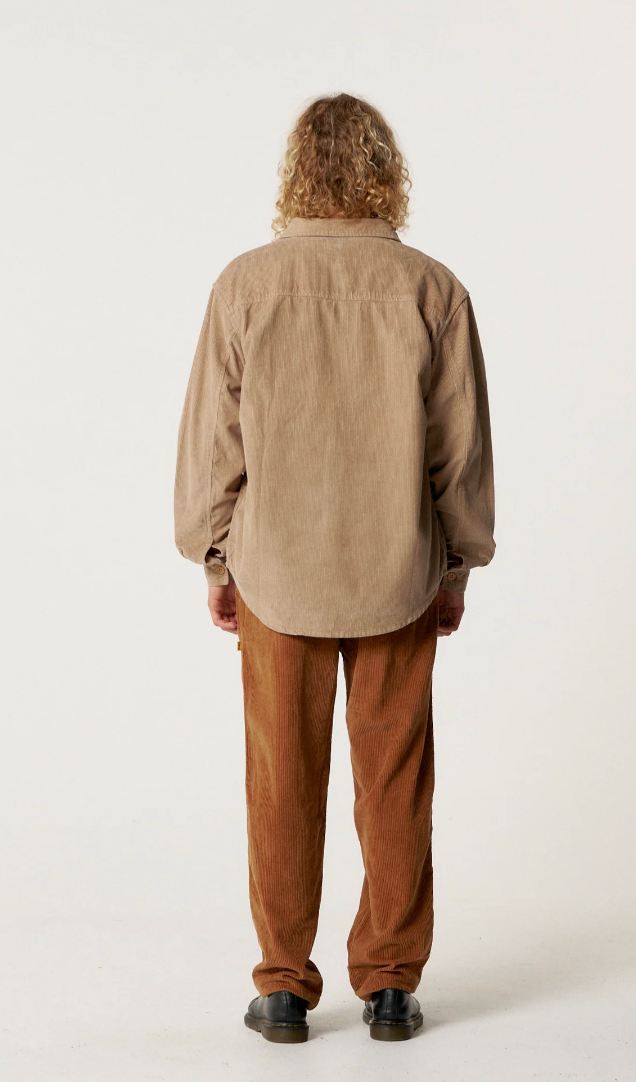 Lazy Boy Cord Shirt - Taupe | The Critical Slide Society