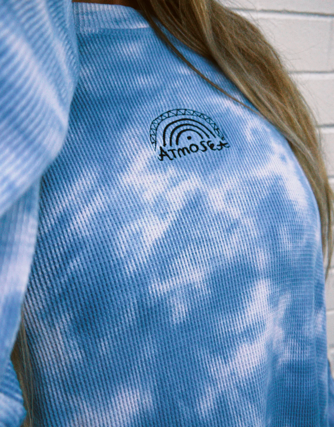 Lounge Long Sleeve Tee in Cloud Tie Dye | Atmosea