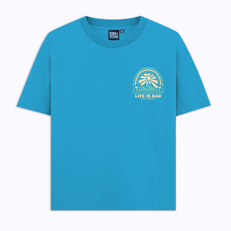 Life is Rad Tee – Sea Blue