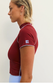 Low Rider Rashguard - Merlot