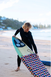 Canvas Surfboard Cover 6' 0" - Alien Head Love Flower | Boardsox