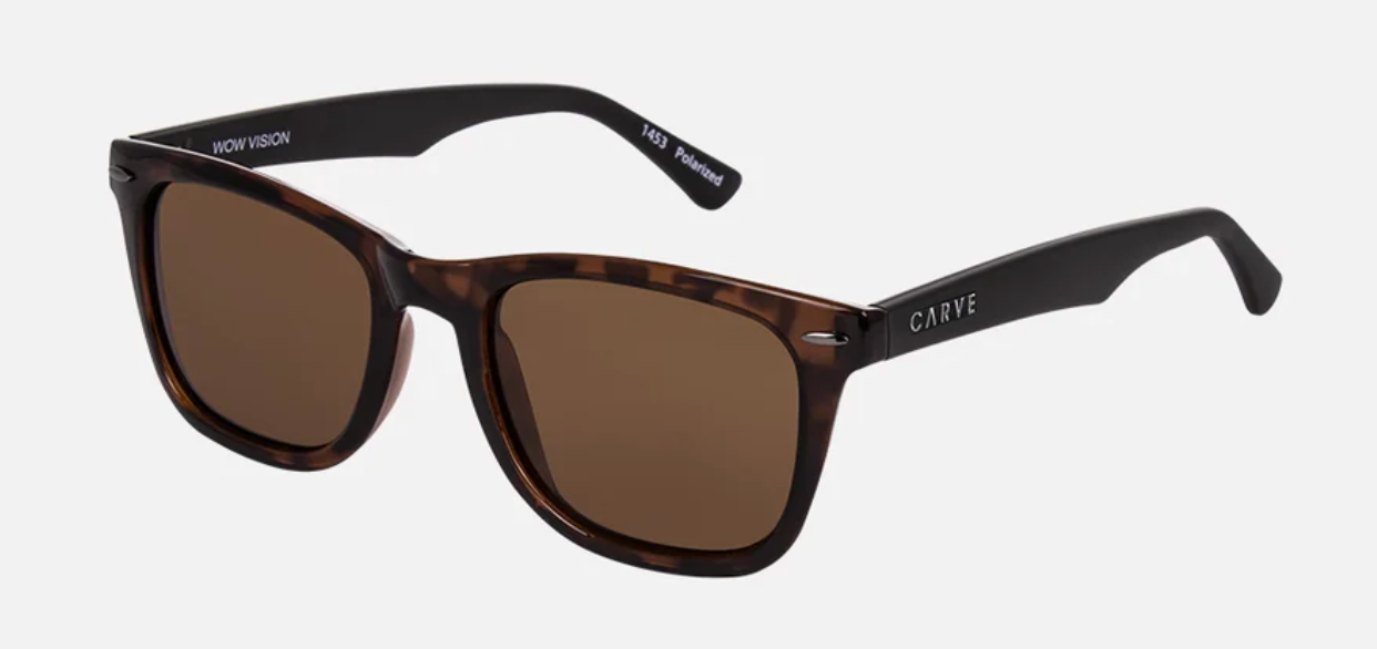 Wow Vision Tort Matte Black / Polarized Sunglasses | Carve