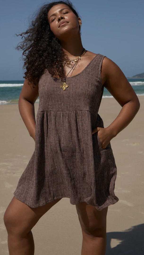 Hometown Jesse- Seersucker Mini Dress | Afends