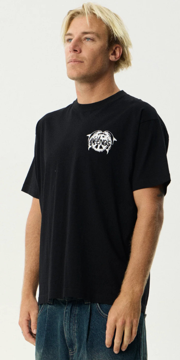 Dolfends- Boxy Tee Boxy Tee Black | Afends