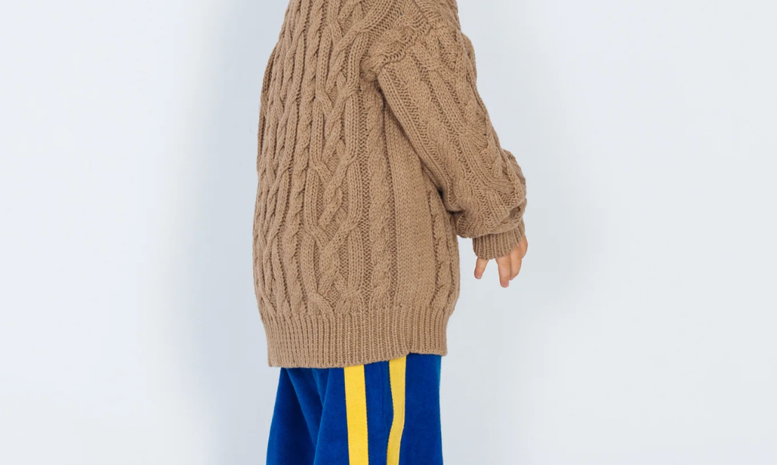 Mini Terry Pant in Cobalt and Yellow | Atmosea