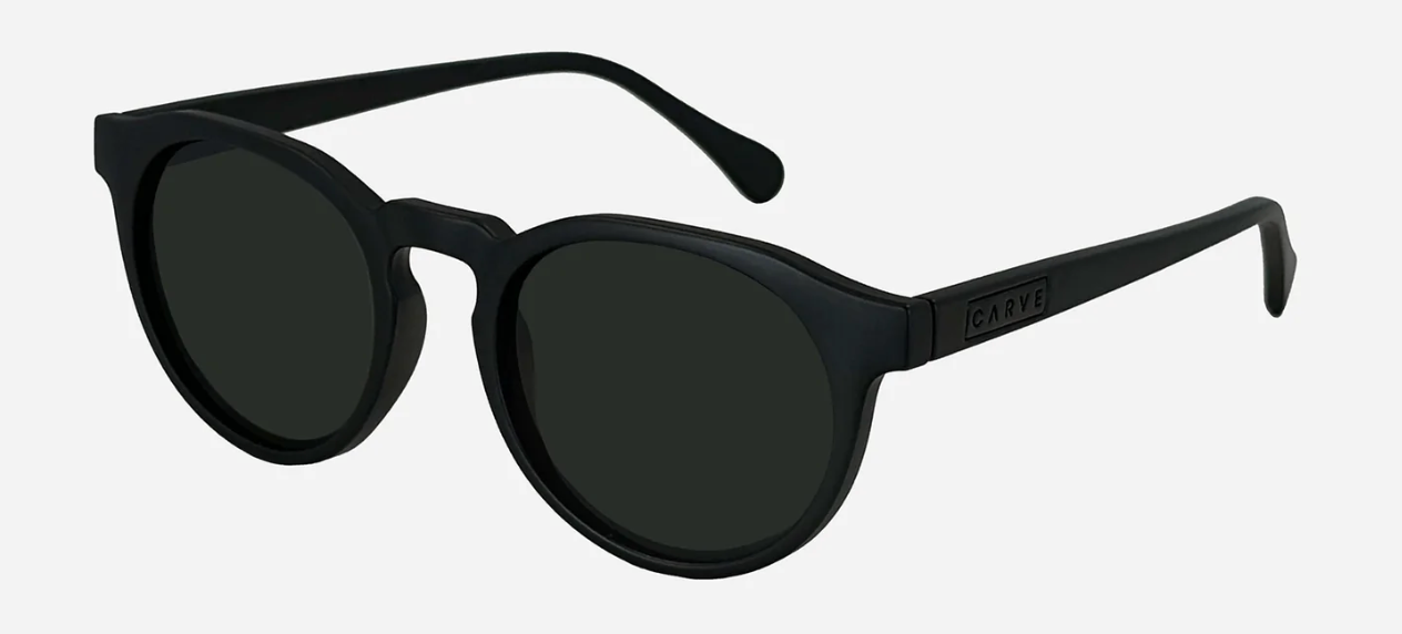 Hudson - Matte Black Frame Grey Lens Sunglasses | Carve