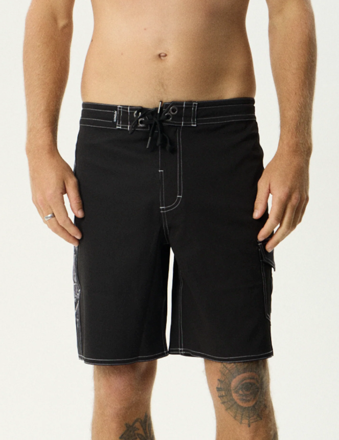 Lqd Metal Surf Related V2 Boardshort 19" - Black | Afends