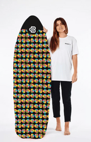 Canvas Surfboard Cover 6' 0" - Alien Head Love Flower | Boardsox