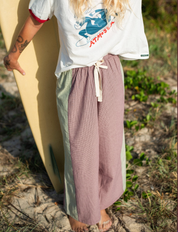 Patchwork Pant in Hounds Tooth Combo | Atmosea