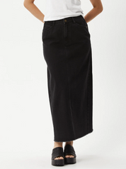 Chichi Midi Skirt - Faded Black | Afends